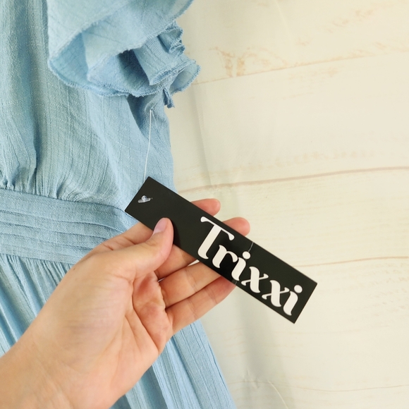 Trixxi Blue Midi Dress - Picture 4 of 10